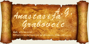 Anastasija Grabovčić vizit kartica